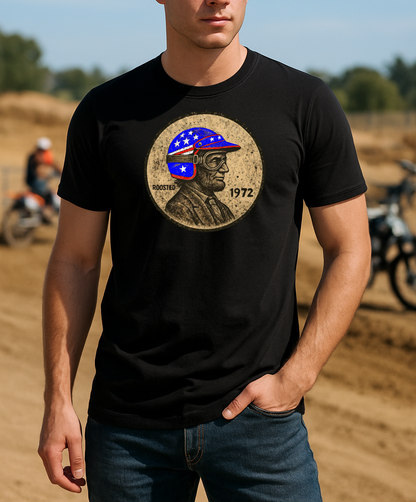 Motocross Graphic T-Shirt America Patriotic Dirt Bike