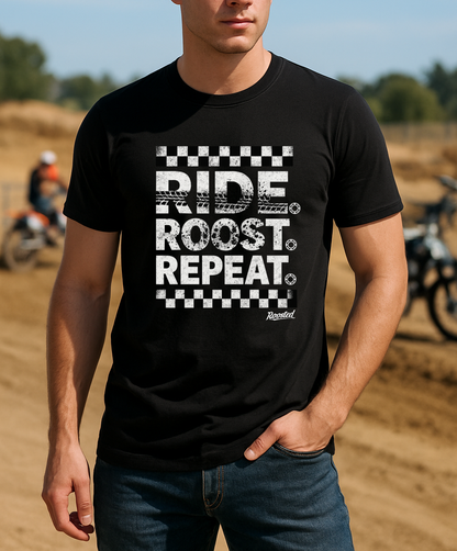 Ride. Roost. Repeat MOTO Tee
