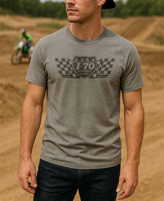 I-70 Speedway Racing Shirt Roosted Moto Dirt Track Asphalt Racecar