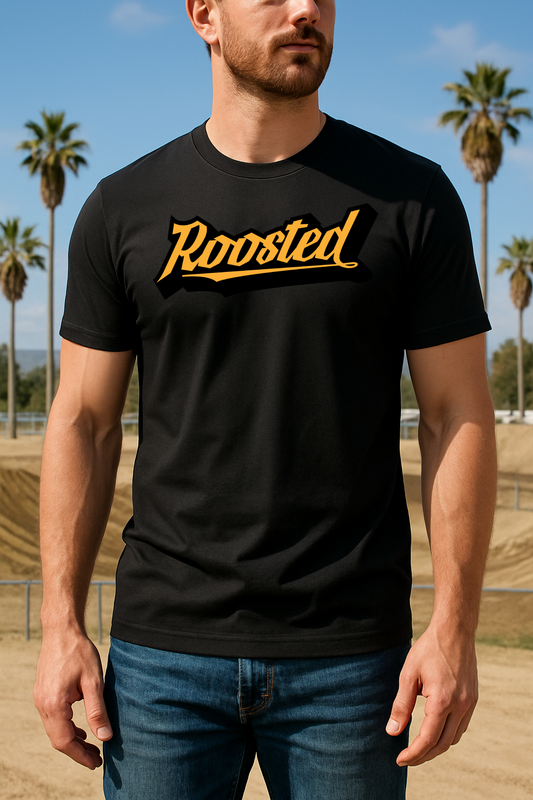 BLK/YEL Roosted Logo T-Shirt